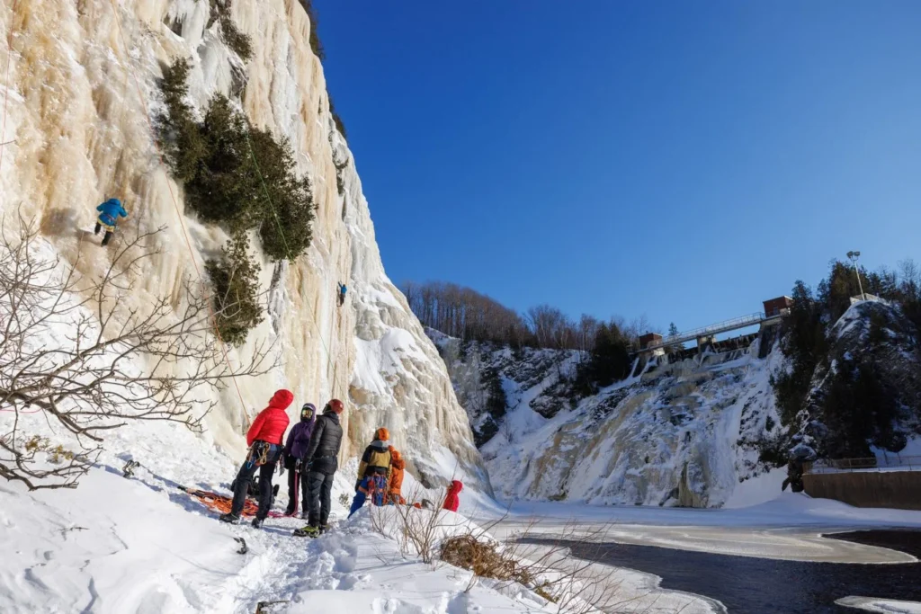 Escalade de glace à Saint-André-de-Kamouraska